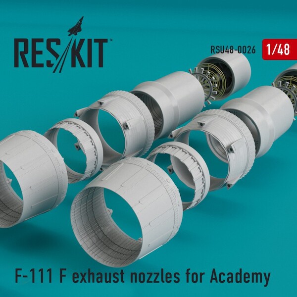 F111F exhaust Nozzle upgrade set (Academy) RSU48-0026