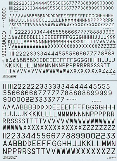 RAF Post war Serial Letter and Numbers, Black X72-065