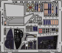 Detailset BAC Canberra PR9 Self Adhesive (Airfix) FE437