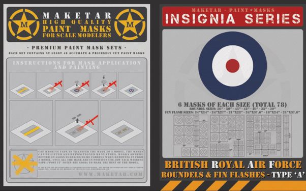 Royal Air Force Roundels Type A and Fin Flashes (78 roundels) MM72008
