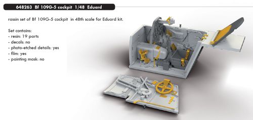 Messerschmitt Bf109G-5 cockpit (Eduard) E648263