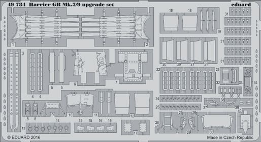 Detailset Harrier GR7/9 upgrade set (Hasegawa/Eeduard) E49-784