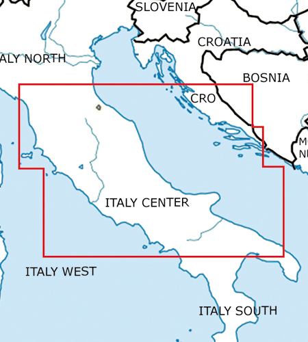 VFR aeronautical chart Italy Center 2017 ROGERS-ITALY-C