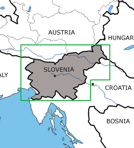 VFR aeronautical chart Slovenia 2017 ROGERS-SLOVENIA