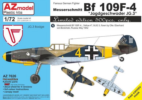 Messerschmitt Bf109F-4 'JG 3' AZ7626