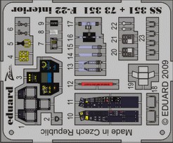 Detailset F22 Raptor Interior Self adhesive (Hobby Boss) SS351
