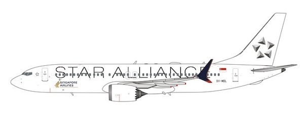 Boeing 737 MAX 8 Singapore star alliance 9V-MBL 04441