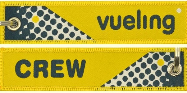 Keyholder with Vueling on one side and (Vueling) crew on other side KEY-CREW-VUELING