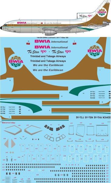 Lockheed L1011 Tristar 500 (BWIA British West Indies) 144-854