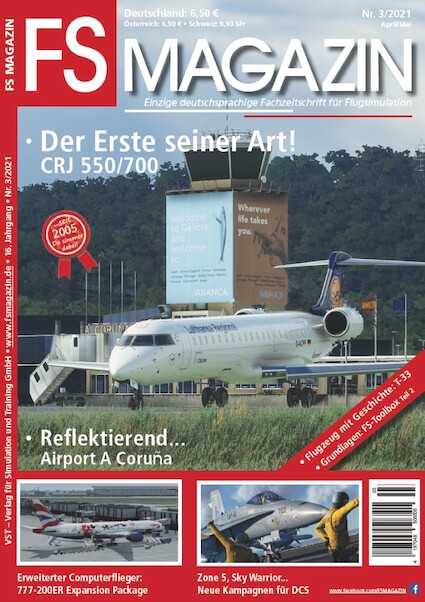 FS Magazin: Fachzeitschrift für Flugsimulation nr. 3/2021 April/Mai 2021 419704850650503