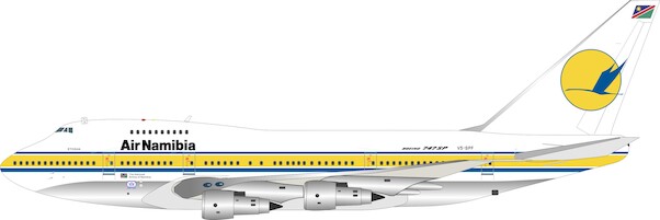 Boeing 747SP Air Namibia V5-SPF with stand IF74SPSW0621P