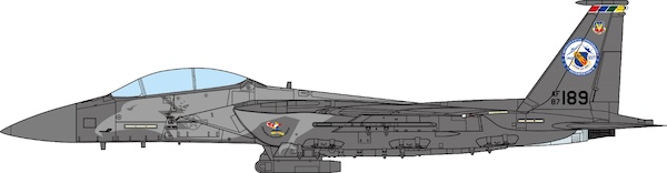 McDonnell Douglas F15E Strike Eagle 87-189 USAF, 4th Fighter Wing, 75th Anniversary Edition, 2017 JCW-72-F15-014