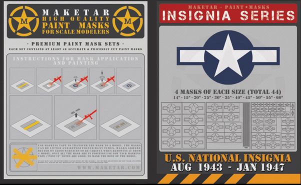 US Roundels Aug 1943 to Jan 1947 (44 Stars 'n Bars) MM48015