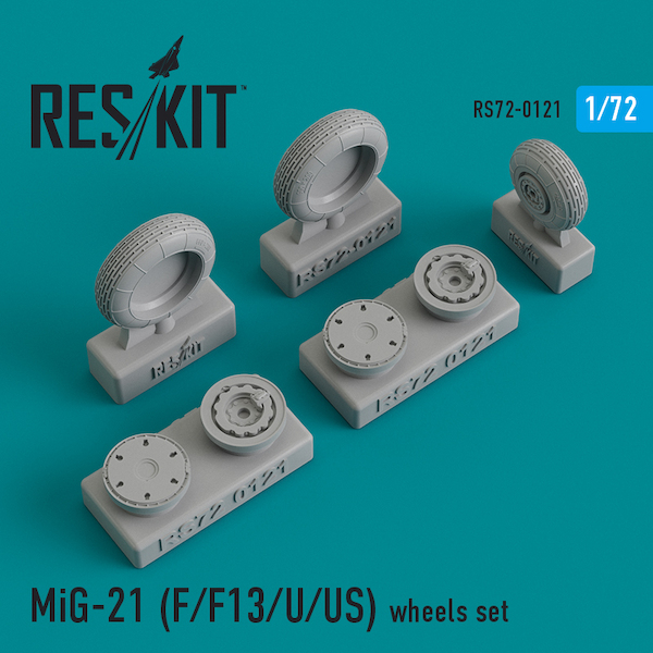 Mikoyan MiG21F/F13/U/US Fishbed / Mongol Wheel set RS72-0121
