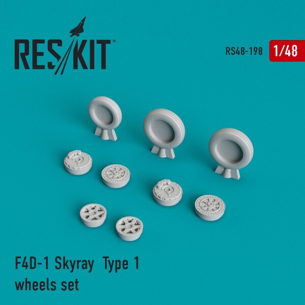 F4D-1 Skyray Type 1 Wheel Set RS48-0198