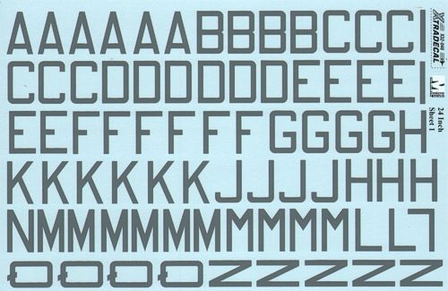 RAF Code letters and Numkbers 24