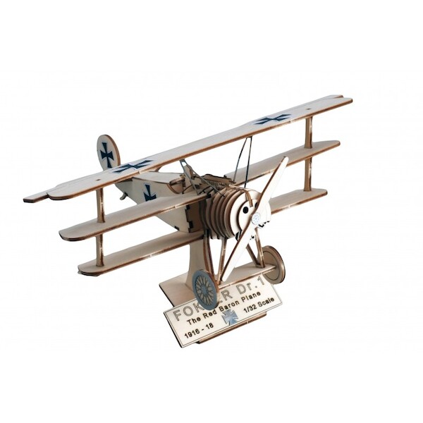 Art and wood Fokker DR1, the Red Baron Plane 30220