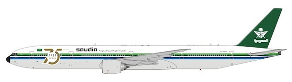 Boeing 777-300ER Saudi Arabian Airlines Retro Livery 75 years HZ-AK28 11722