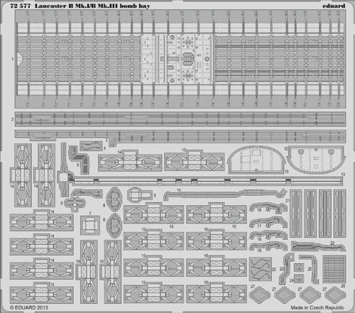 Detailset Lancaster B MkI B MKIII Bomb Bay (Airfix) E72-577