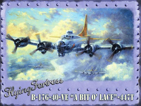 B-17G-40-VE Flying Fortress A Bit o' Lace metal poster YD8796G