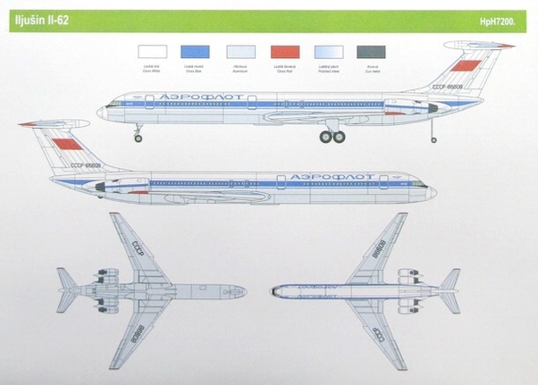 Ilyushin IL62 (Aeroflot, CSA) HPH72008