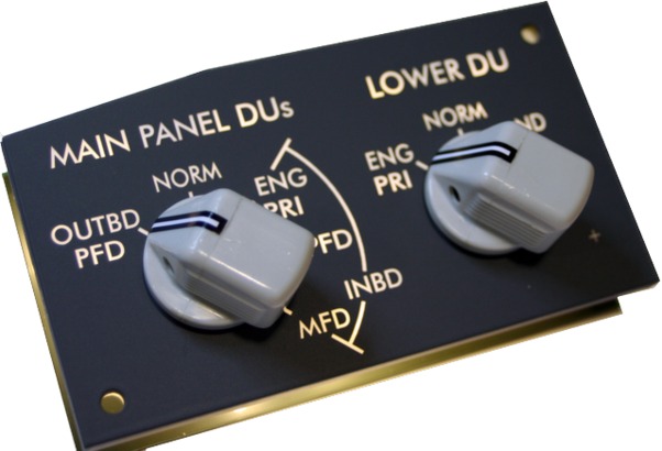 B737 Captain Display Selector Module (DS) SIS-0154