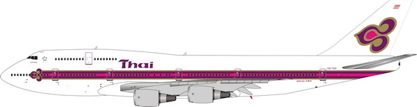 Boeing 747-400 Thai Airways Without logo HS-TGD 11650