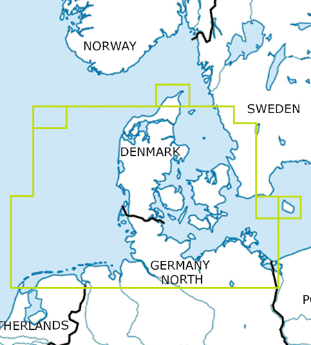VFR aeronautical chart Denmark 2017 ROGERS-DENMARK17