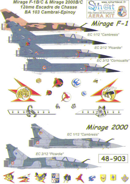 Mirage F1C & Mirage 2000 (12'eme Cambrai) 72-903
