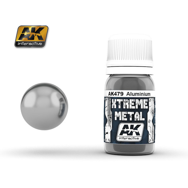 Xtreme metal - Aluminium metal enamel paint AK479