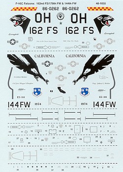 48-1055 F16C Falcon (162FS/178FW & 144 FW CO) 48-1055
