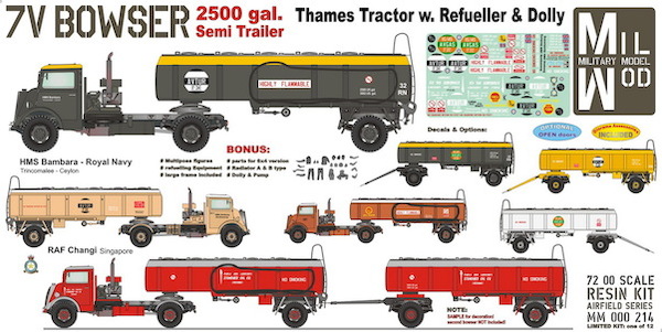 Thames 7V Tractor with Tank semi Trailer with Figures and equipment MM000-209