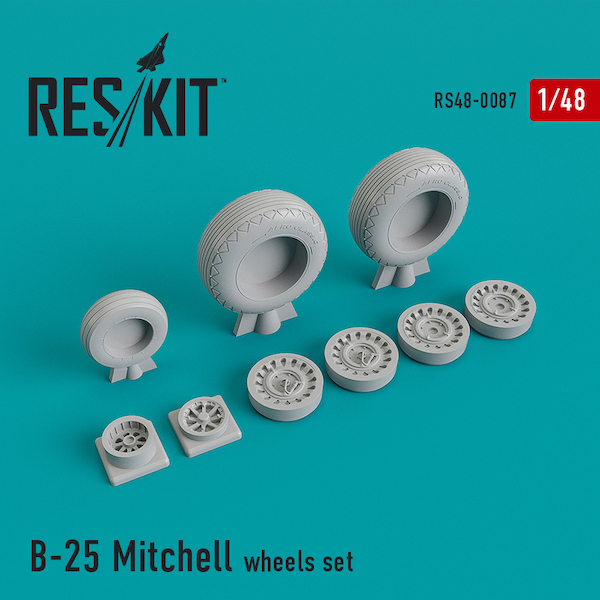 North American B25 Mitchell Wheel set RS48-087