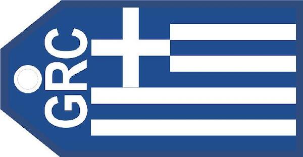 Greece flag baggage tag  TAG306