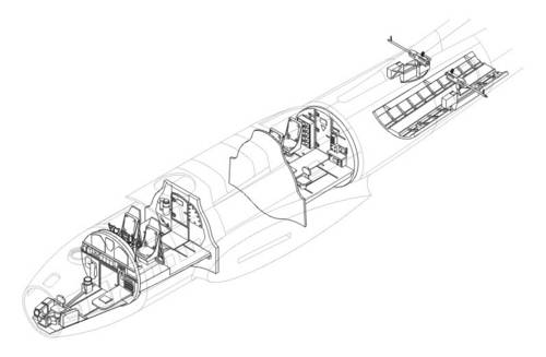 Boeing B17F/G Interior set (Hasegawa/Minicraft) 7076