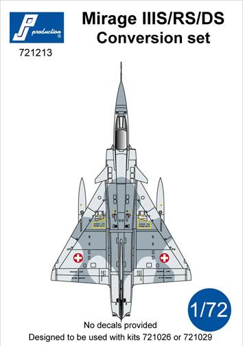 Mirage IIIS/RS/DS conversion kit 721213