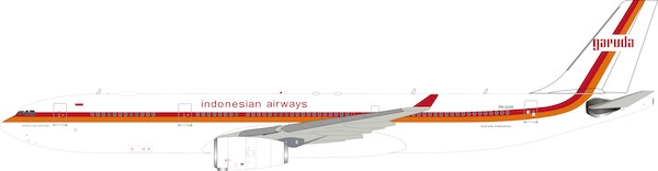 A330-300 (Garuda Indonesia Retro) PK-GHD With Stand IF333GA0419