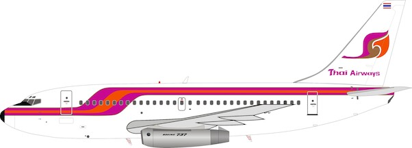 Boeing 737-200 Thai Airways International HS-TBC With Stand IF732TG0820