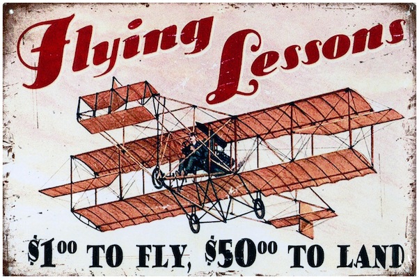 Flying Lessons metal poster YD8811EI