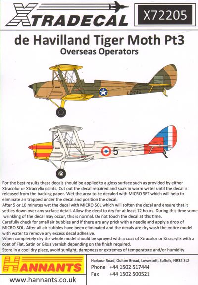 de Havilland DH.82A Tiger Moth Pt 3 Overseas Military Operators incl. Dutch Navy X72205