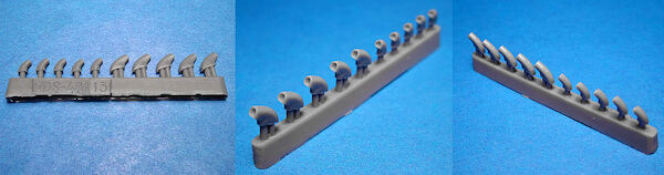 Yakovlev Yak1/Yak7 exhaust pipes (ARK/ICM) VDS48113