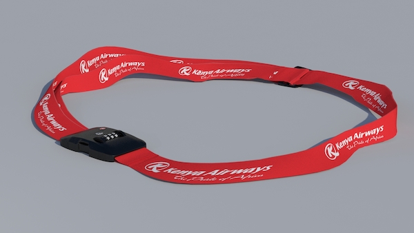 Luggage strap with TSA lock - Kenya Airways The Pride of Africa LUG-KY