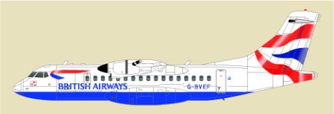 ATR 42-200 (British Airways - Chatham dockyard) FR14091
