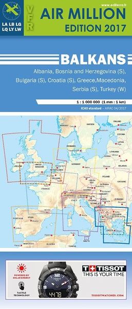 Balkan: VFR Chart Balkans Air Million 2017 VFRBALK2017