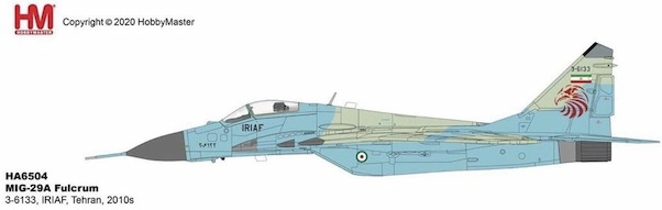 MIG29A Fulcrum Iran Air Force, 3-6133, IRIAF, Tehran, 2010s HA6504