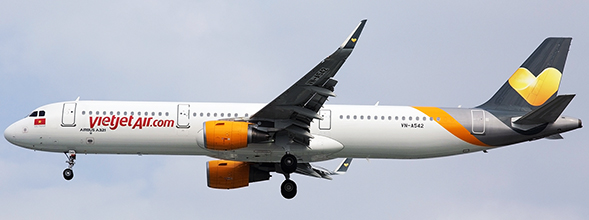 Airbus A321 Vietjet Air VN-A542 With Antenna XX4428