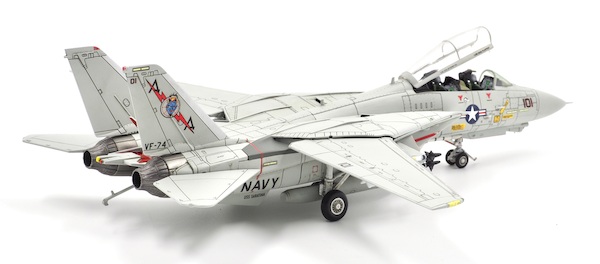 Grumman F14A Tomcat US Navy VF-74 USS Saratoga Be-Devilers 162707/AA-101 (PANEL WASH VERSION) CA721410P