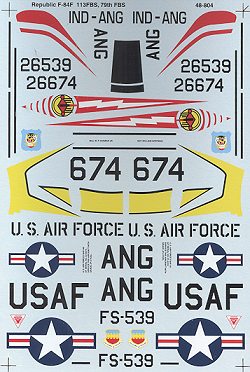 48-804 Republic F84F Thunderstreak (79FBS, 113FBS) 48-804