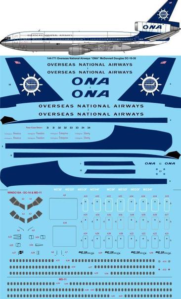 McDonnell Douglas DC10-20 (ONA Overseas National Airways) 144-771