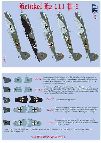 Heinkel He111P-2 (5 options) 32D004